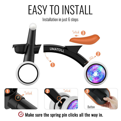 Umatoll Bicicleta de Equilibrio Iluminada para Bebés (12-24 Meses)