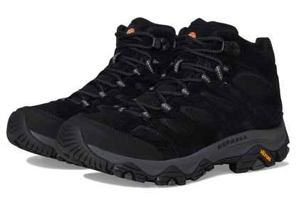 Merrell Men's Moab 3 Mid Hiking Boot, Black Night