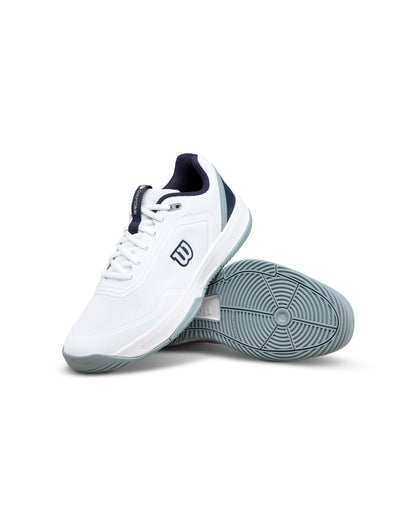 WILSON Men's Courtglide Padel Shoe - White/Navy Blazer/Quarry