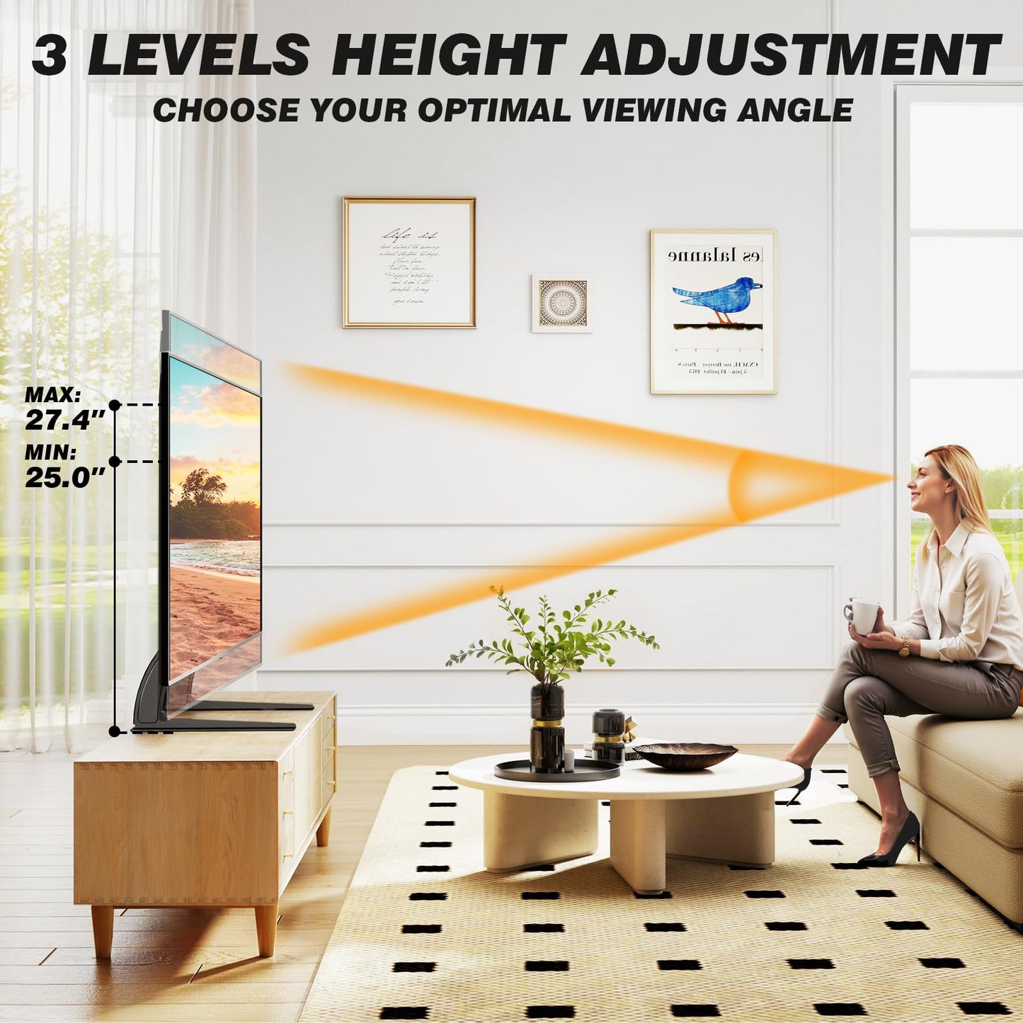 5Rcom Soporte Universal de Mesa para TV