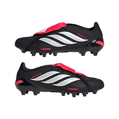 adidas Unisex League Fold-Over Tongue Artificial Ground, Black/White/Lucid Red