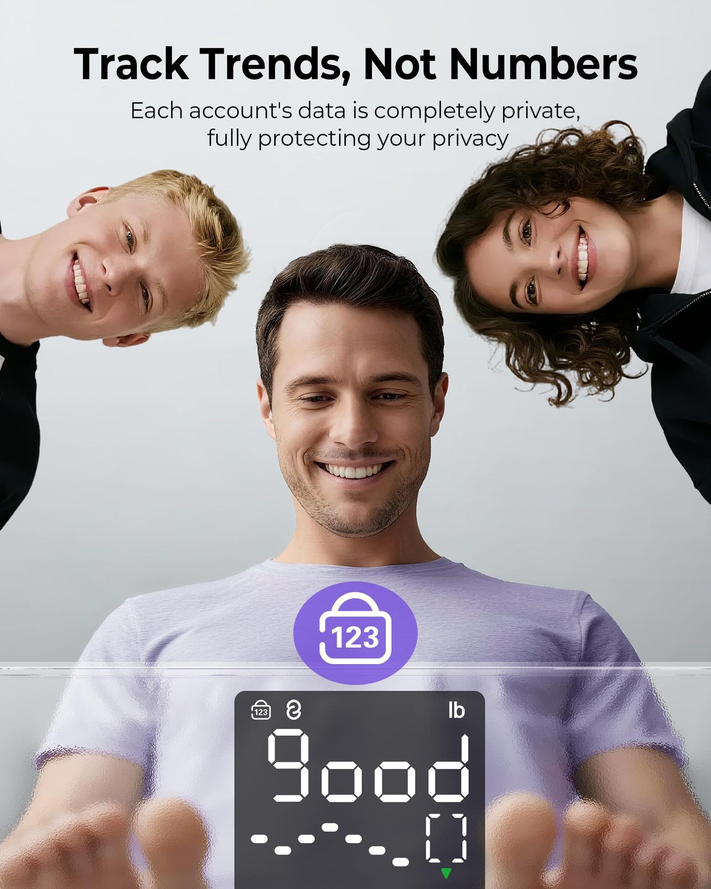Ovutek Báscula Inteligente de Peso Corporal (Precisión de 0.05lb)
