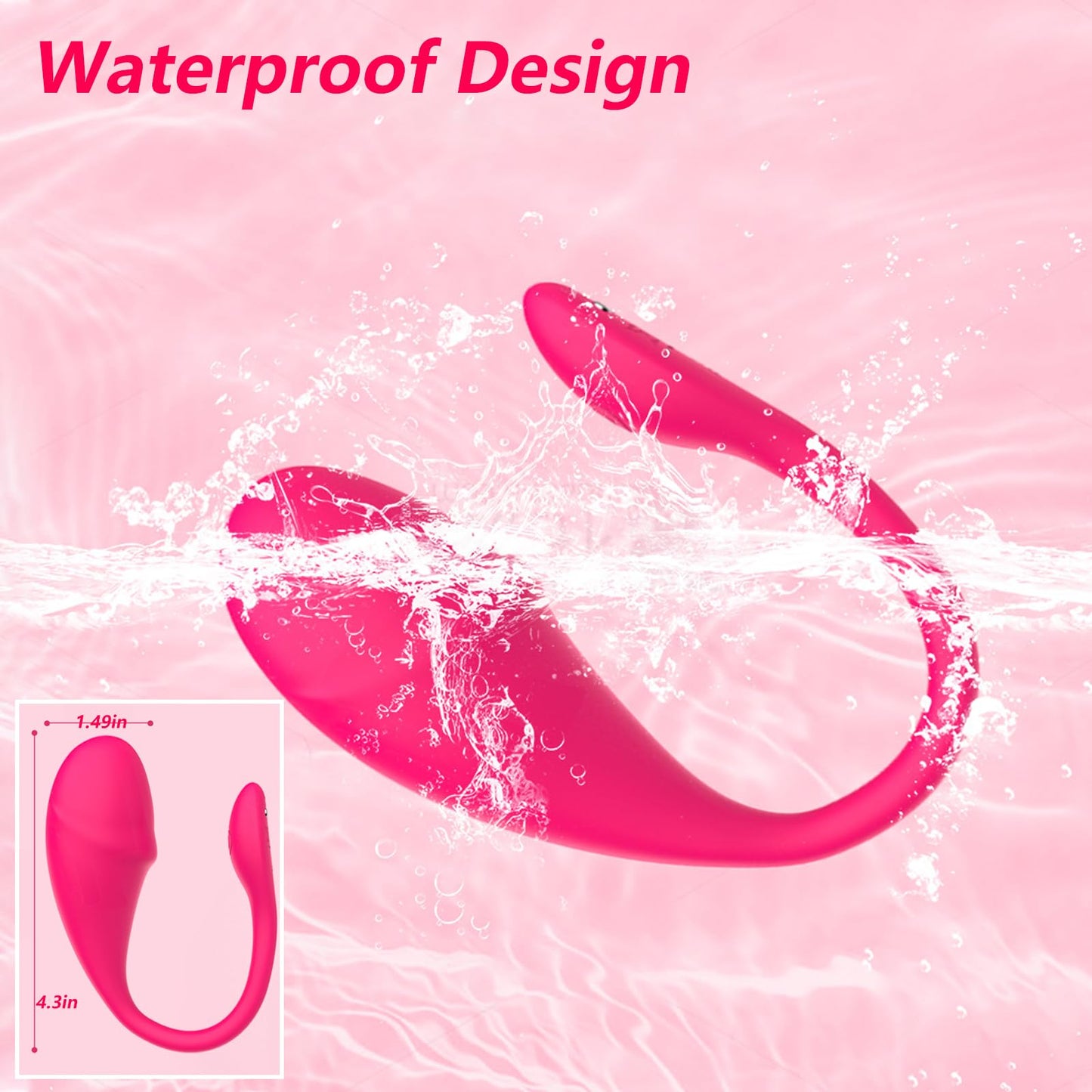 Vibrador Portátil Femenino con Control por Aplicación