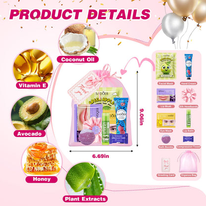 Kit de Autocuidado para Fiesta de Niñas (100 Piezas)