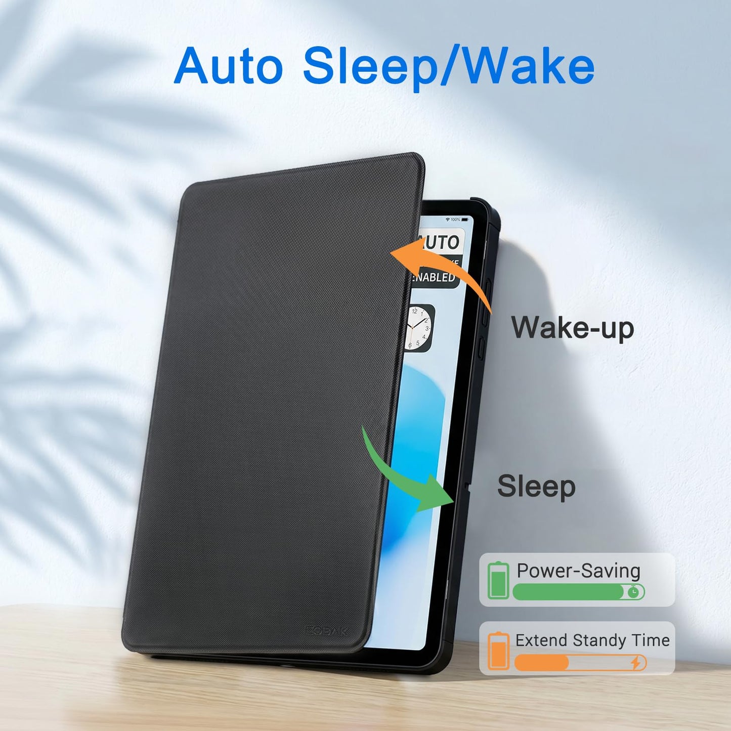 CoBak Funda Folio Stand de Cuero PU para Galaxy Tab A11+ (11")