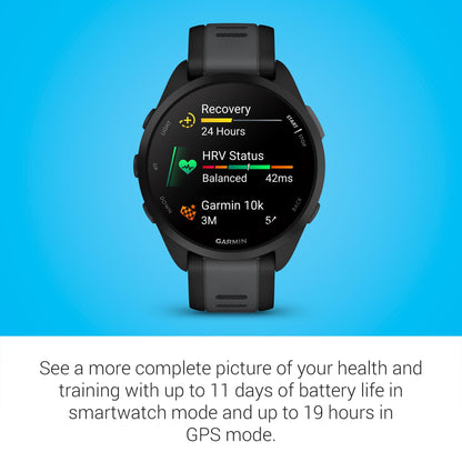 Garmin Forerunner 165 Music Reloj Inteligente para Corredores (Negro)