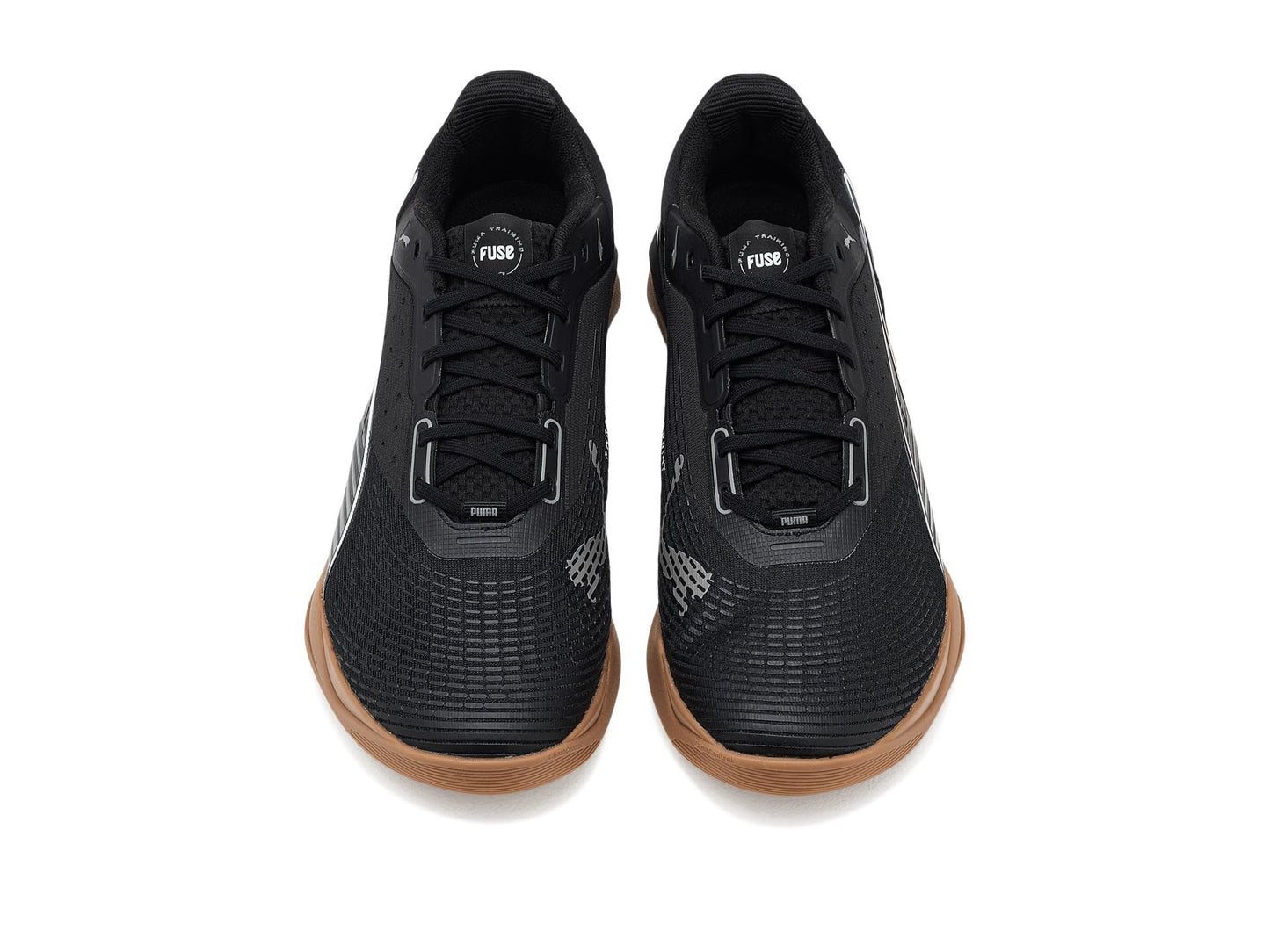 PUMA Mens Fuse 4.0 Cross Training Shoes Black/Cast Iron/Gum White
