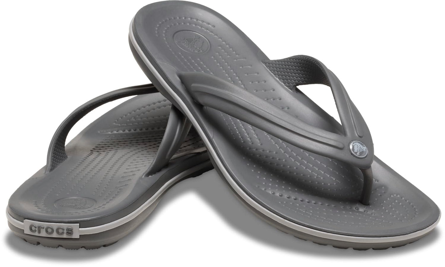 Crocs Unisex Adult Crocband Flip Flop Sandals, Slate Grey/Smoke