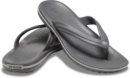 Crocs Unisex Adult Crocband Flip Flop Sandals, Slate Grey/Smoke