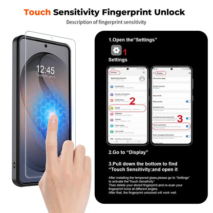 SUPFINE Magnetic for Samsung Galaxy S26 Ultra Case with Screen Protector, (Built-in Magnets) (Military Grade Drop Protection) Slim Translucent Shockproof Phone Case,Black