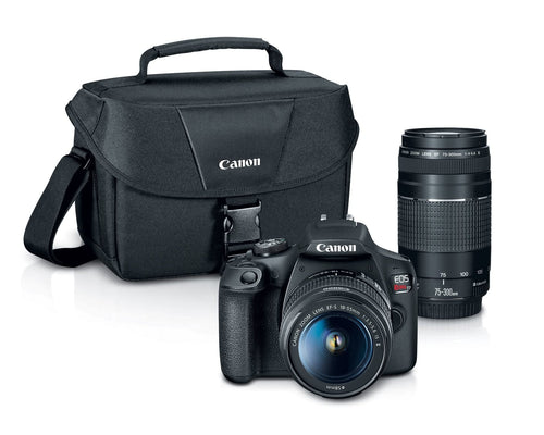 Canon Cámara DSLR EOS Rebel T7 (Kit de Doble Lente Zoom)
