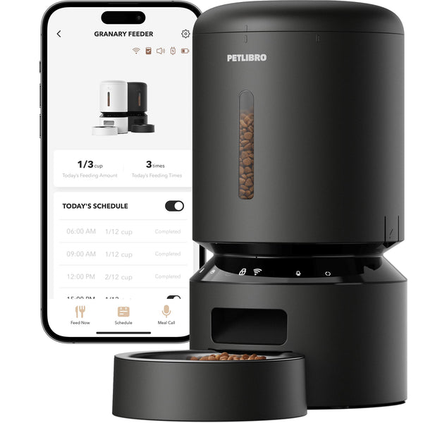 PETLIBRO Comedero Automático para Mascotas (5L / Negro Granary)