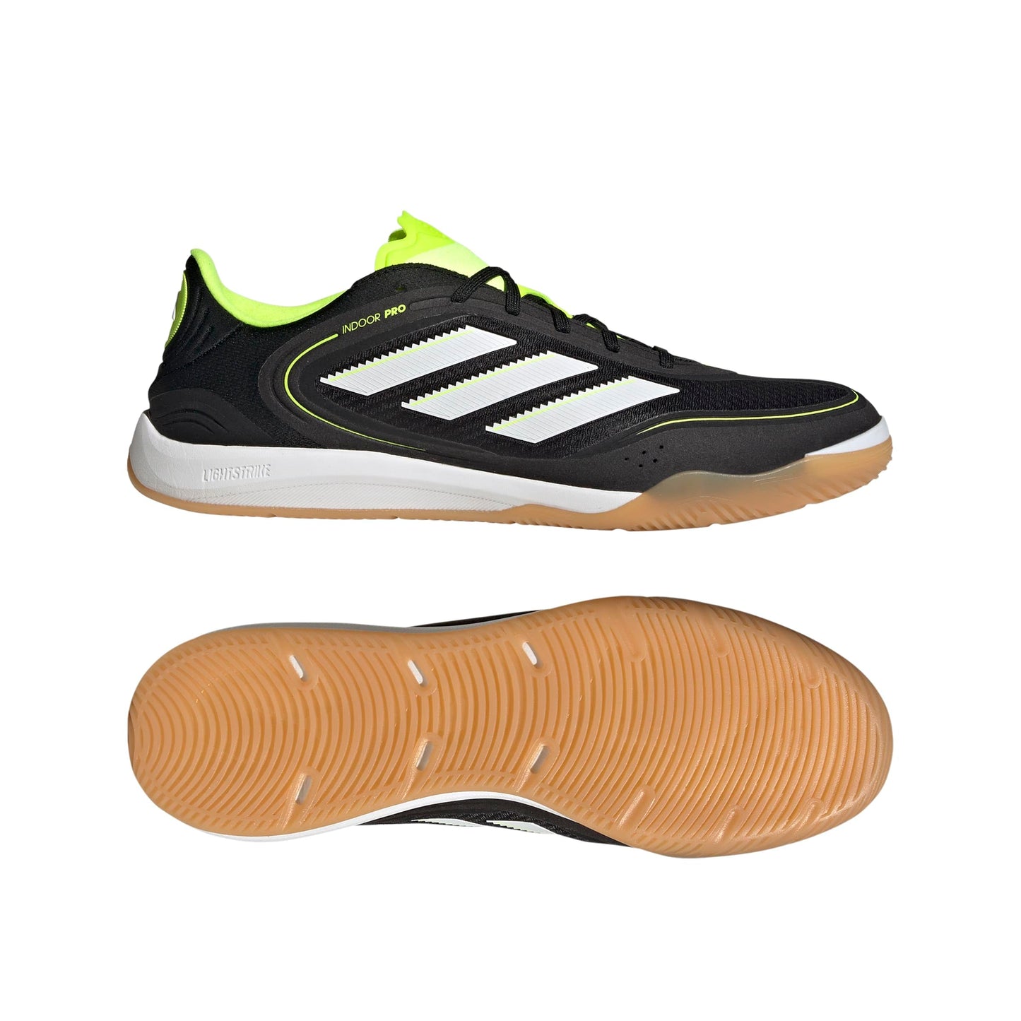 adidas Unisex-Adult Copa Pro Indoor, Black/White/Lucid Lemon