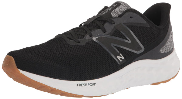 New Balance Men's Fresh Foam Arishi V4 Running Shoe, Black/Silver Metallic/Gum 2