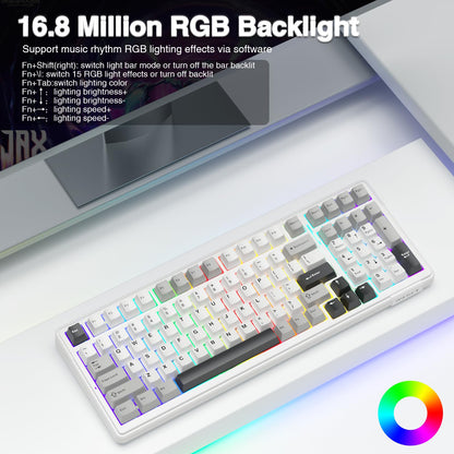 AULA Teclado Mecánico Inalámbrico F99 (RGB)