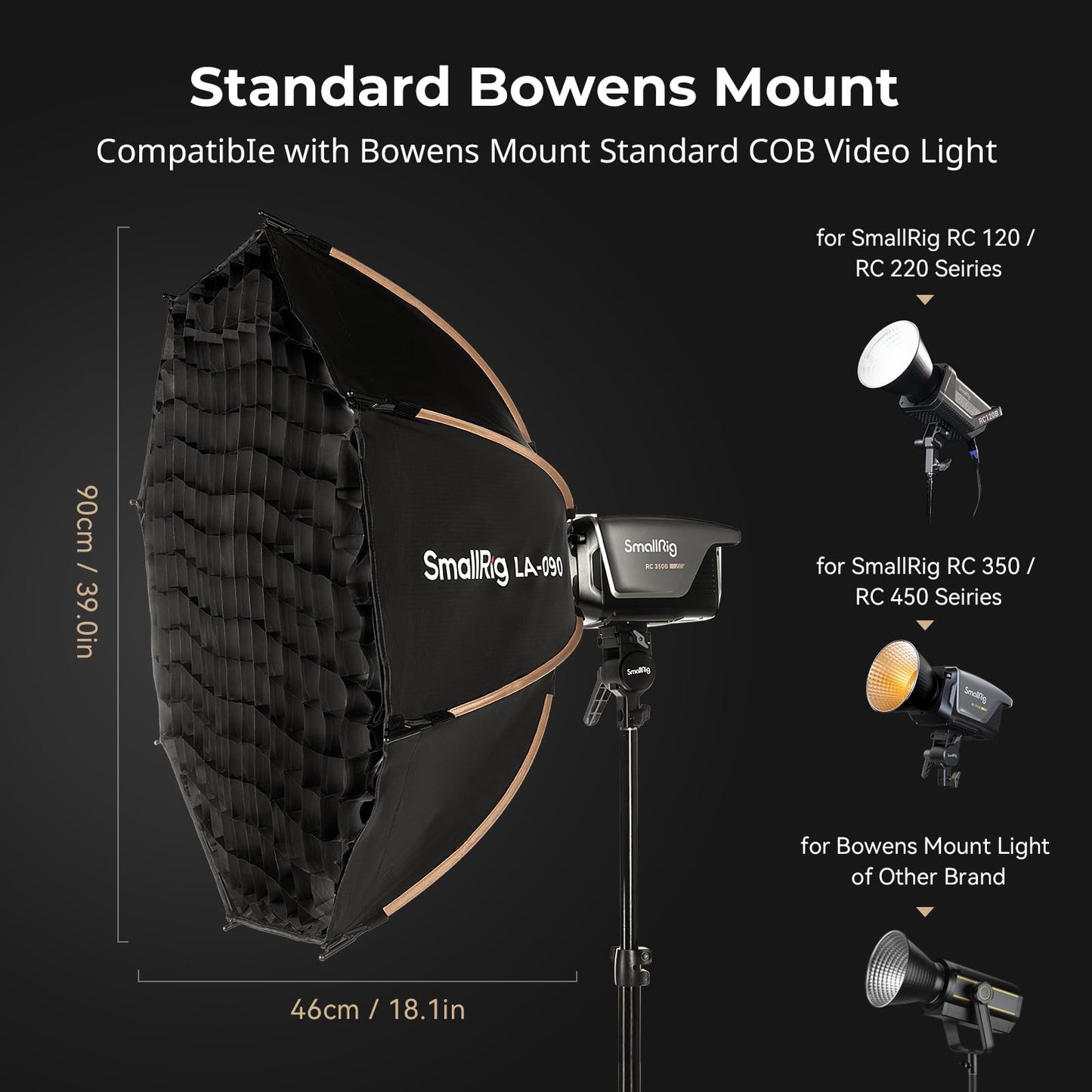 SmallRig LA-O90 Softbox Octagonal (35" / 90cm)