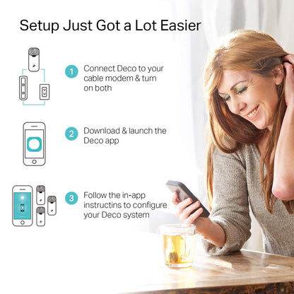 TP-Link Sistema WiFi Mesh AC1900 Deco S4 (Paquete de 3)
