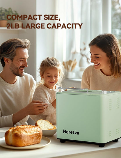 Neretva Máquina para Hacer Pan 20-en-1 (2LB / Verde Claro)