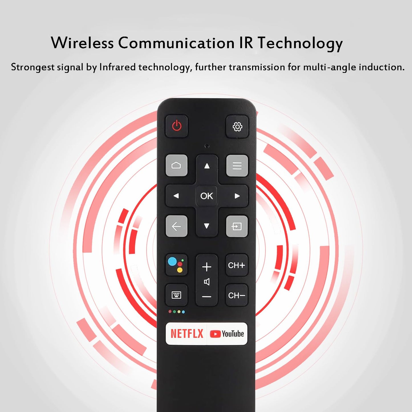 Control Remoto Universal de Repuesto para Smart TV TCL (RC802V)