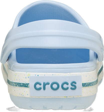 Crocs Zueco Unisex Crocband para Adulto (Talla 7 Mujer y 5 Hombre / Speckled Blue Frost)