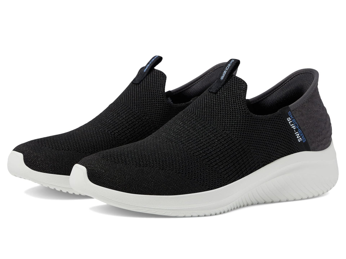 Skechers womens Hands Free Slip Ins Ultra Flex 3.0 Smooth Step Sneaker, Black
