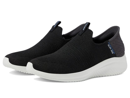 Skechers womens Hands Free Slip Ins Ultra Flex 3.0 Smooth Step Sneaker, Black