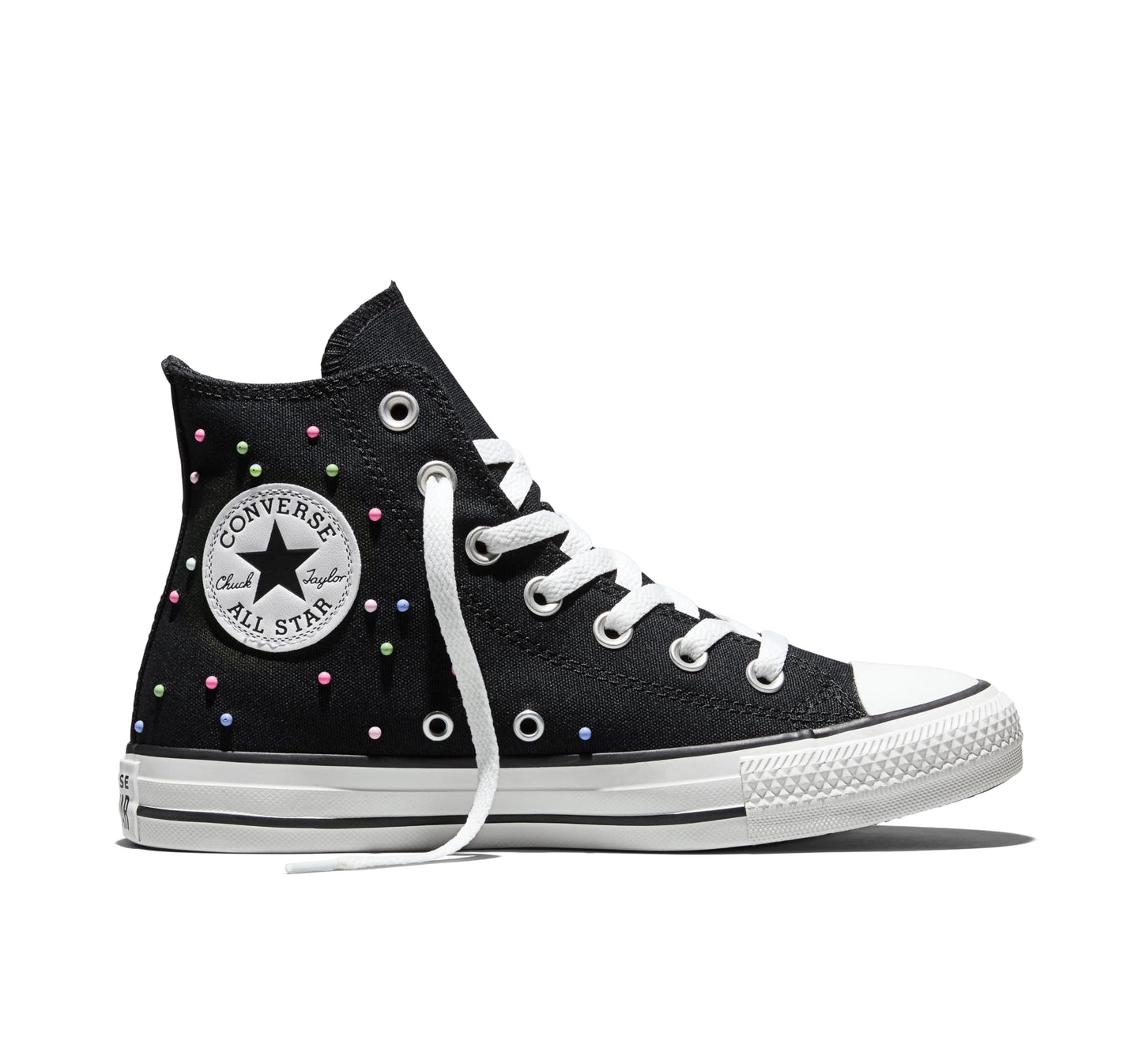 Converse, Unisex, Chuck Taylor All Star High-Top Mini Studs, Black/Pink/Very Peri