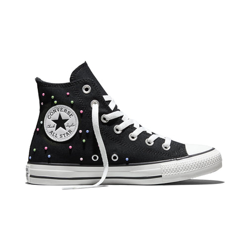 Converse, Unisex, Chuck Taylor All Star High-Top Mini Studs, Black/Pink/Very Peri