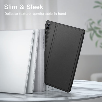 JETech Case for Samsung Galaxy Tab S8 Plus 2022 / S7 FE 2021 / S7 Plus 2020 12.4-Inch with S Pen Holder, Slim Folio Stand Protective Tablet Cover, Multi-Angle Viewing (Black)
