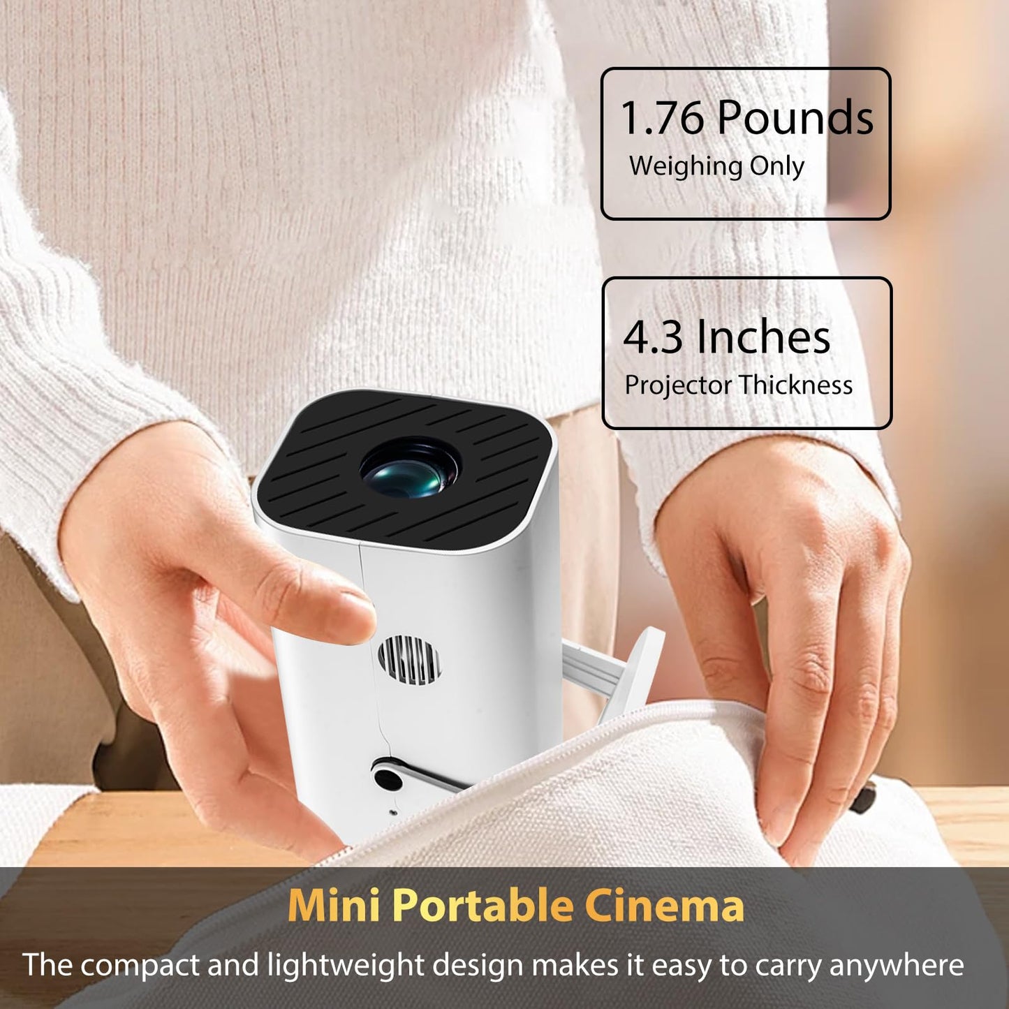 Mini Proyector Inteligente 1080P (WiFi / Bluetooth)