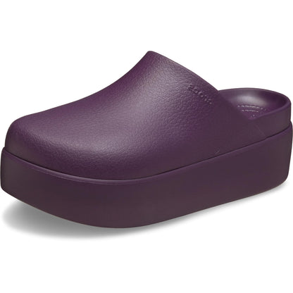 Crocs Women's Dylan Platform Clog, Mule Platform Shoes for Women, Plush Plum