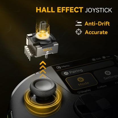 ManbaOne Controlador de Juegos Inalámbrico de Pantalla Interactiva (Negro)