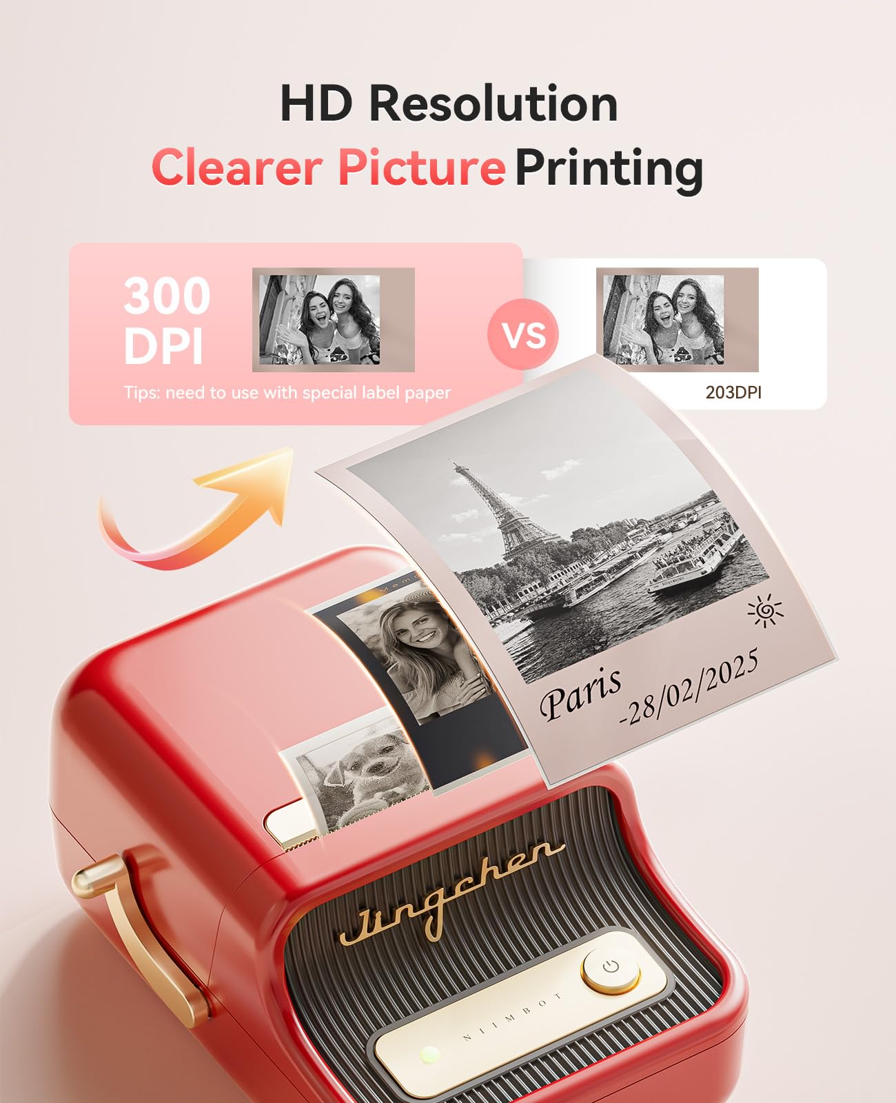 NIIMBOT Fabricante de Etiquetas B21 Pro (300DPI / Rojo)