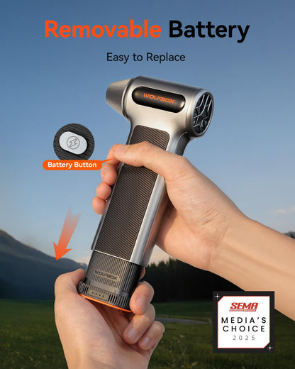 WOLFBOX Plumero de Aire Comprimido Inalámbrico MF200