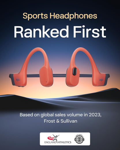SHOKZ Auriculares Deportivos de Conducción Ósea OpenSwim Pro (Rojo)