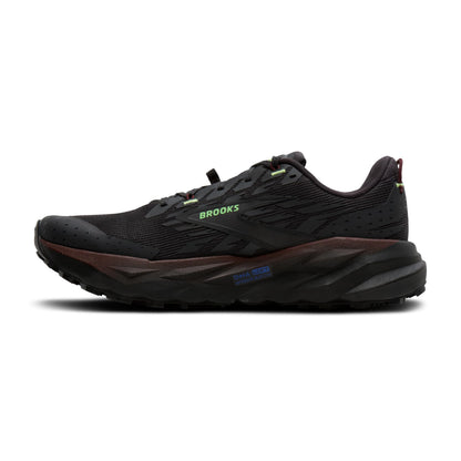 Brooks Men’s Cascadia 19 Mountain Trail Running Shoe - Phantom/Rum Raisin/Green -