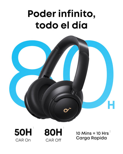 Soundcore by Anker Life Q30 Hybrid Active Noise Cancelling Headphones with Multiple Modes, Hi-Res Sound, Custom EQ via App, 40H Playtime, Comfortable Fit,Connect to 2 Devices (Renewed)