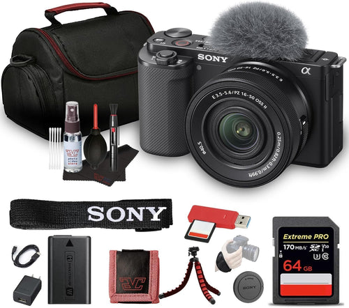Sony ZV-E10 Kit de Cámara Mirrorless (64GB / Negro)