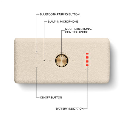 Marshall Emberton III Altavoz Portátil con Bluetooth (Crema)