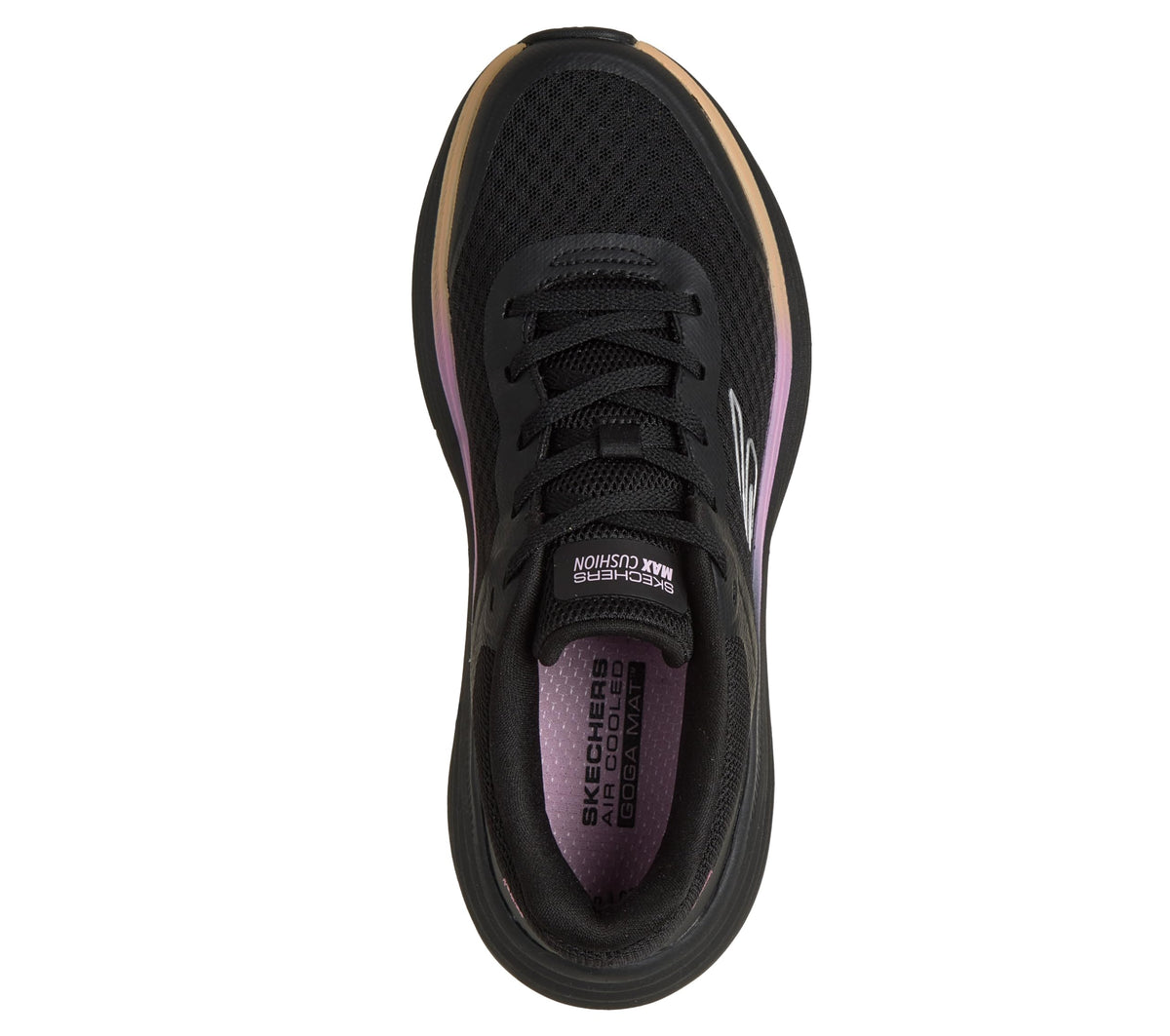 Skechers Women's Max Cushioning Endeavour Canova Sneaker, Black/Pink