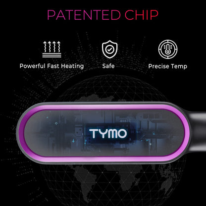 Cepillo Alisador de Cabello TYMO Ring (Negro)