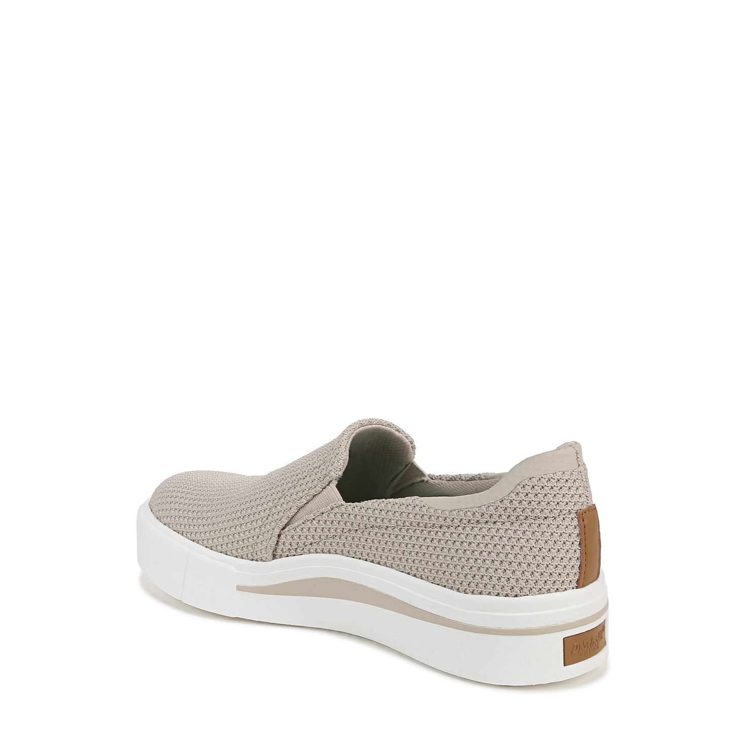 Dr. Scholl's Womens Happiness Lo Sneaker Light Taupe Knit