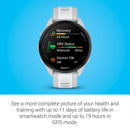 Garmin Reloj Inteligente para Correr Forerunner 165 (Whitestone)