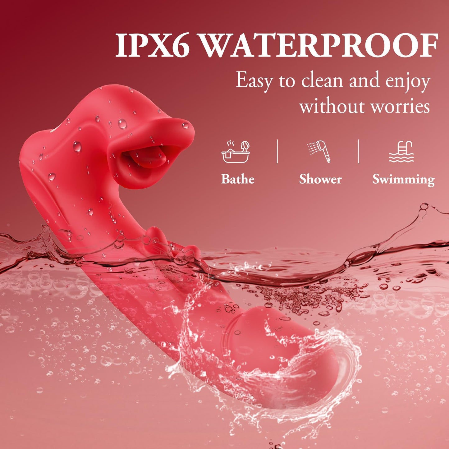 Kickiss Dildo Vibrador de Empuje (Juguetes Sexuales para Mujer)