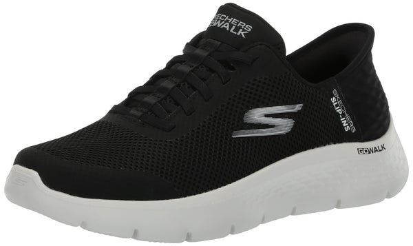 Skechers Women's Go Walk Flex Hands Free Slip-Ins - Grand Entry Sneaker, Black/White