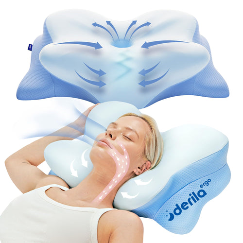 Derila Almohada Cervical Ergonómica de Espuma Viscoelástica (21.25" x 14.17" x 4.72")
