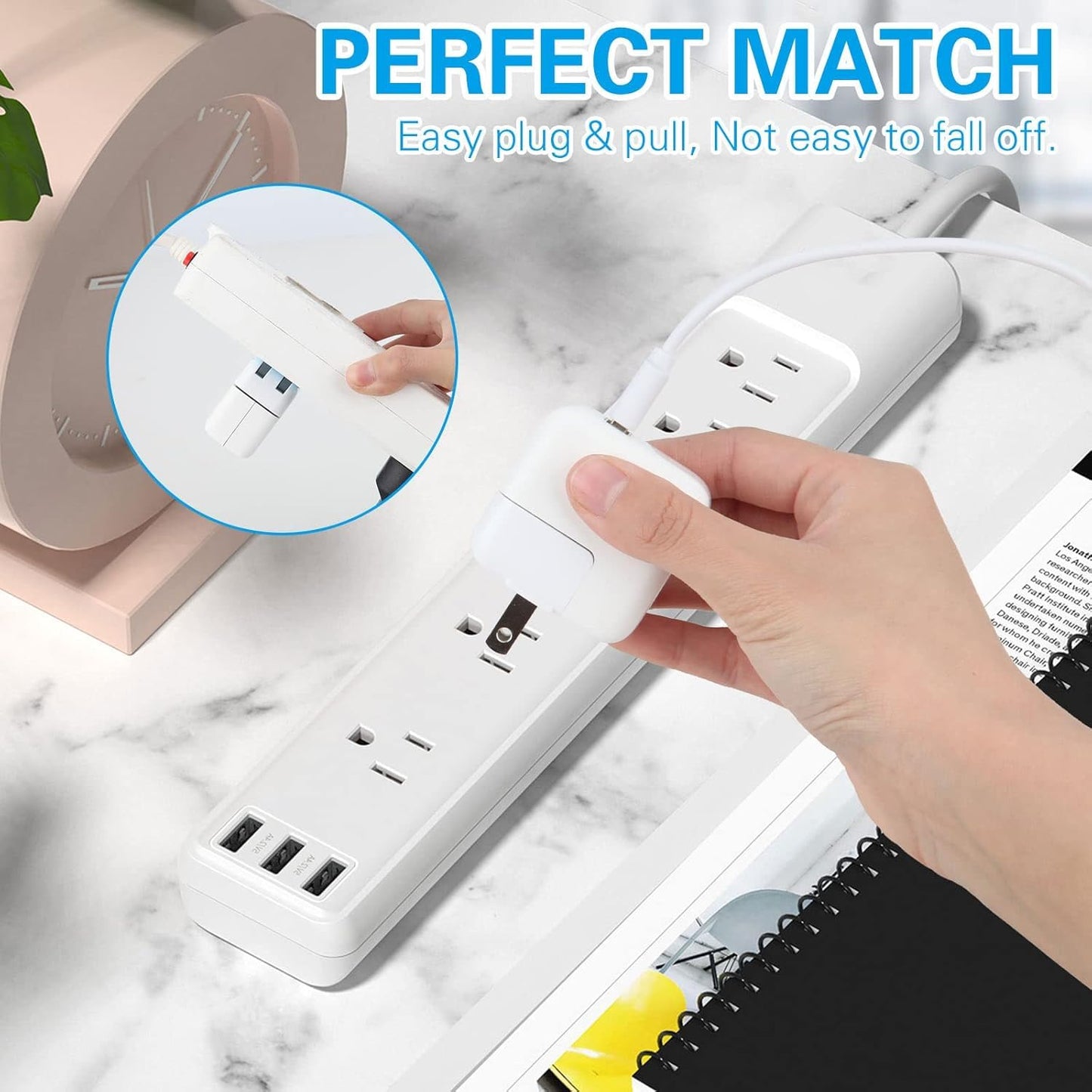 Mandalahuang Adaptador de Enchufe de Pared Mac (Paquete de 2)
