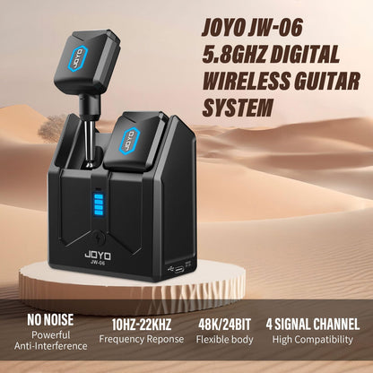 JOYO Sistema de Guitarra Inalámbrico 5.8GHz (JW-06)