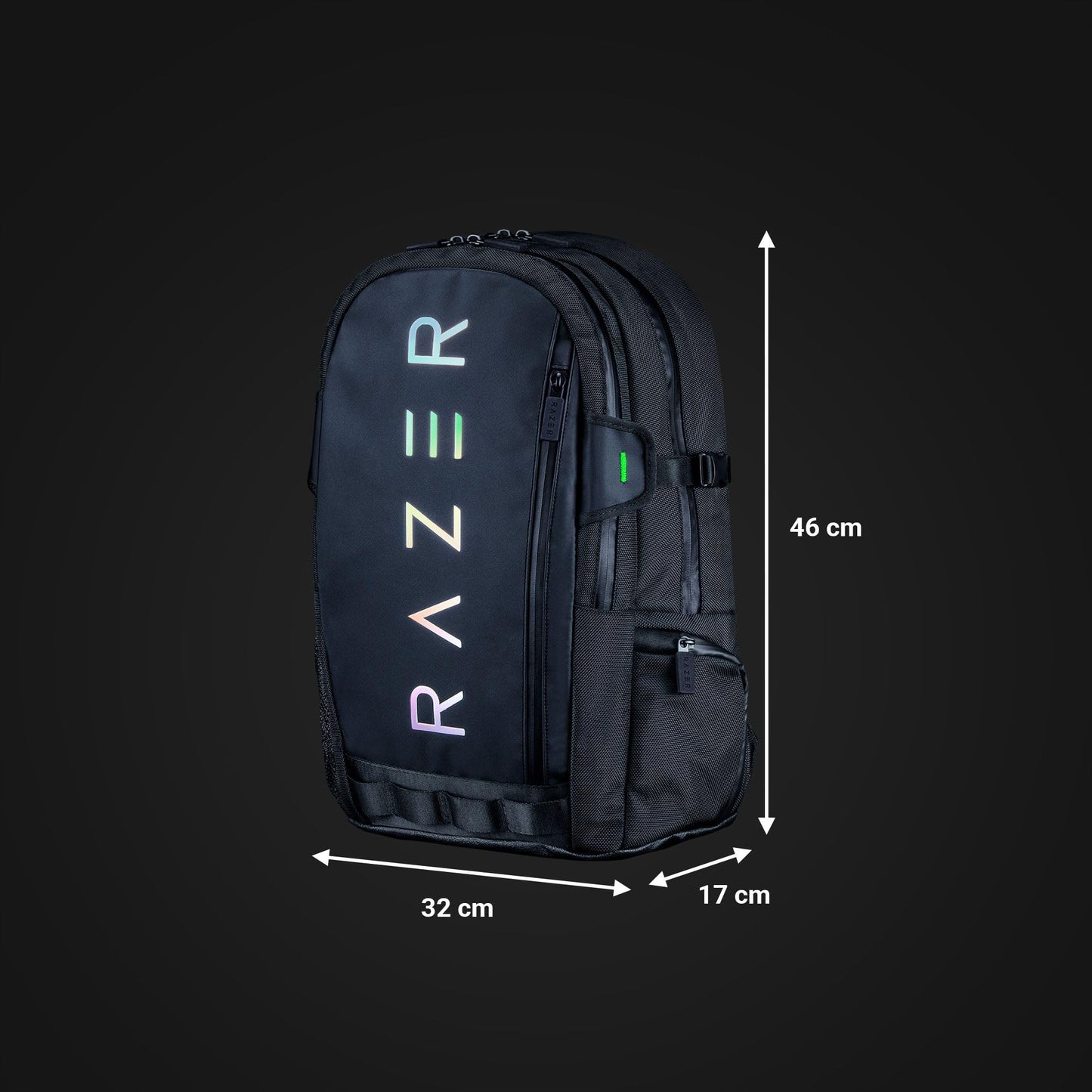Razer Mochila para Computadora Portátil de Juegos Rogue v3 (Negro / 16 Pulgadas)