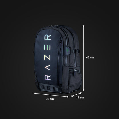 Razer Mochila para Computadora Portátil de Juegos Rogue v3 (Negro / 16 Pulgadas)